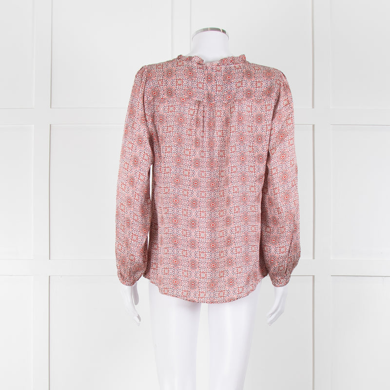 Molin Red Floral Long Sleeve Top