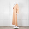 Dodo Bar Or Nude Shimmer Maxi Dress With Buckle