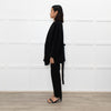 Isabel Marant Etoile Black Wool Belted Soft Jacket
