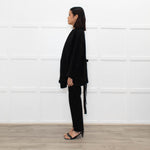 Isabel Marant Etoile Black Wool Belted Soft Jacket