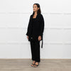Isabel Marant Etoile Black Wool Belted Soft Jacket