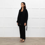 Isabel Marant Etoile Black Wool Belted Soft Jacket