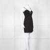 Love Moschino Black Stretch Knit Mini Dress With Diamante Buckle