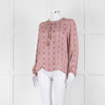 Molin Red Floral Long Sleeve Top