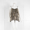 Simona Corsellini Black Gold and Silver Tassle Top
