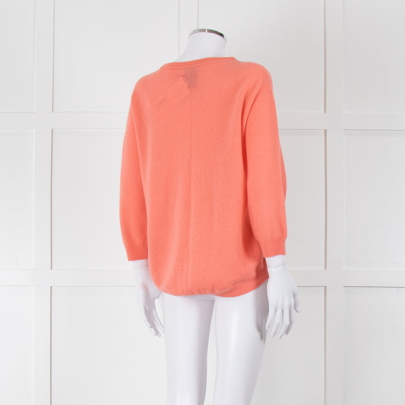 Delicate Love Coral Cashmere Round Neck Jumper