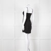 Love Moschino Black Stretch Knit Mini Dress With Diamante Buckle
