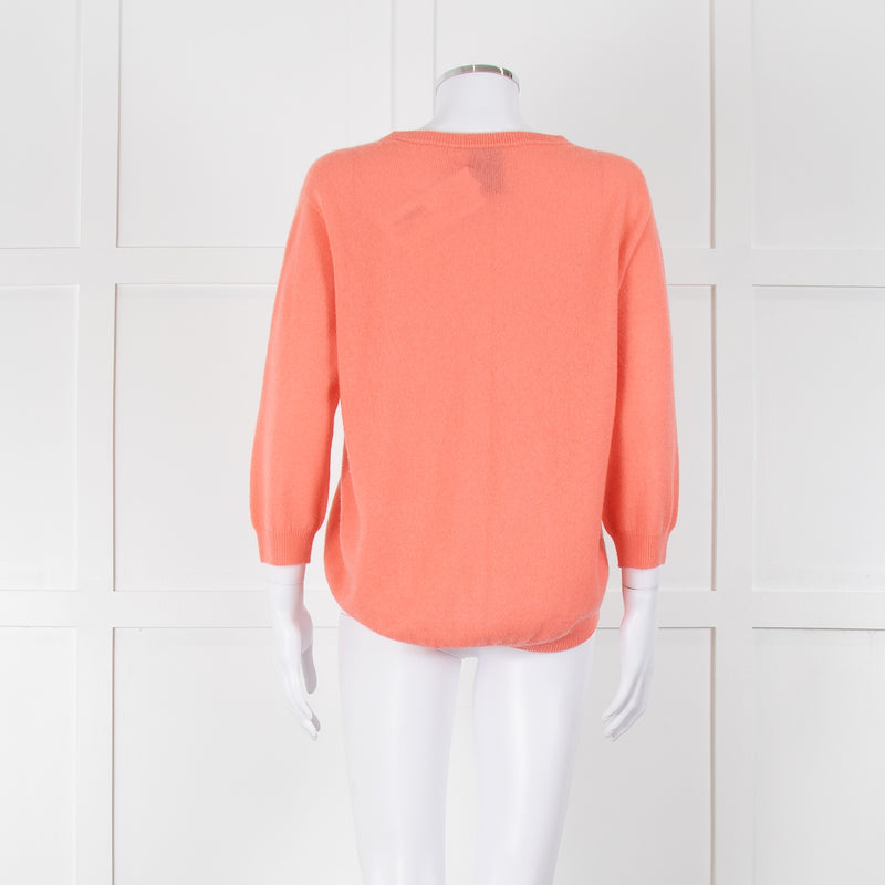 Delicate Love Coral Cashmere Round Neck Jumper