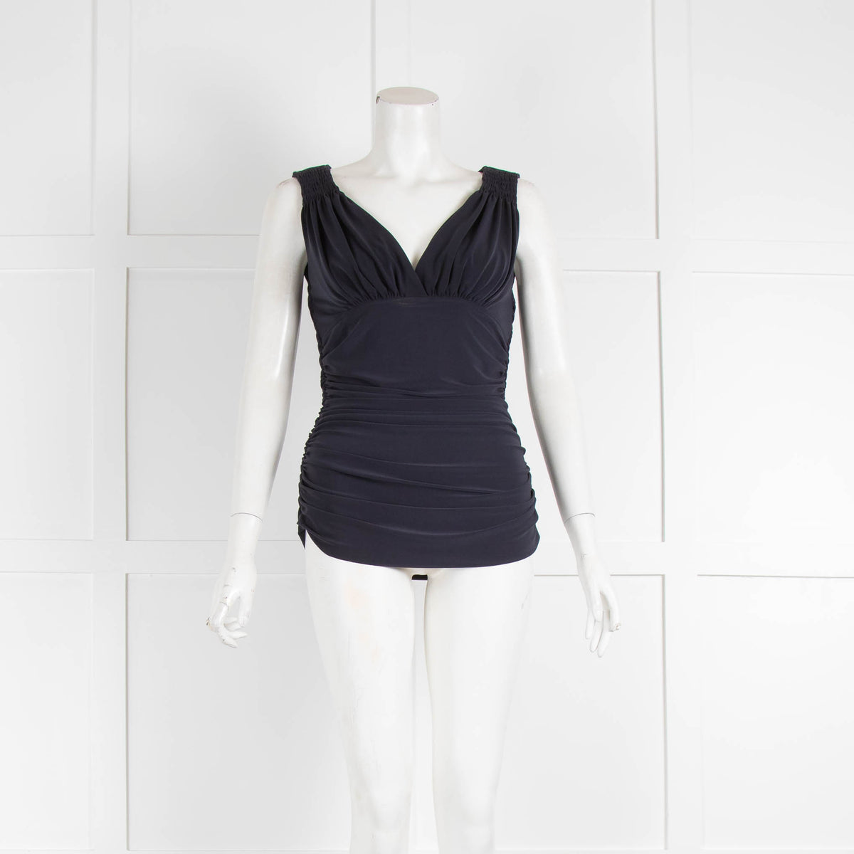 Norma Kamali Stretch Rouched Sides Top