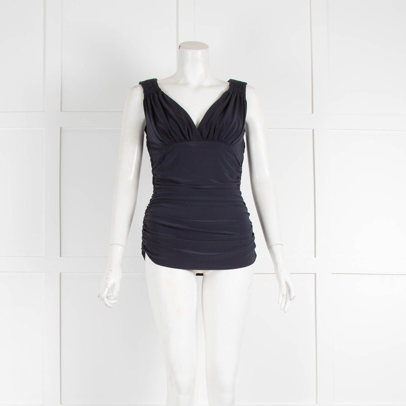 Norma Kamali Stretch Rouched Sides Top