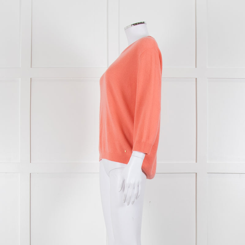 Delicate Love Coral Cashmere Round Neck Jumper