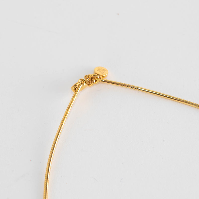 Frey Wille 24kt Gold Plated Enamel Choker And Earrings Set