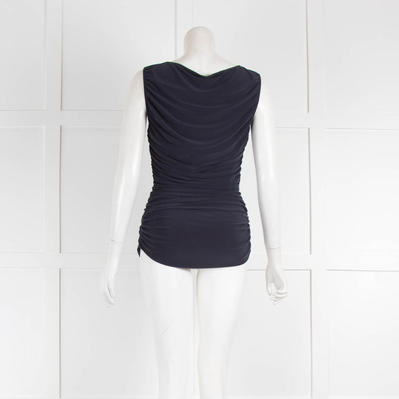 Norma Kamali Stretch Rouched Sides Top