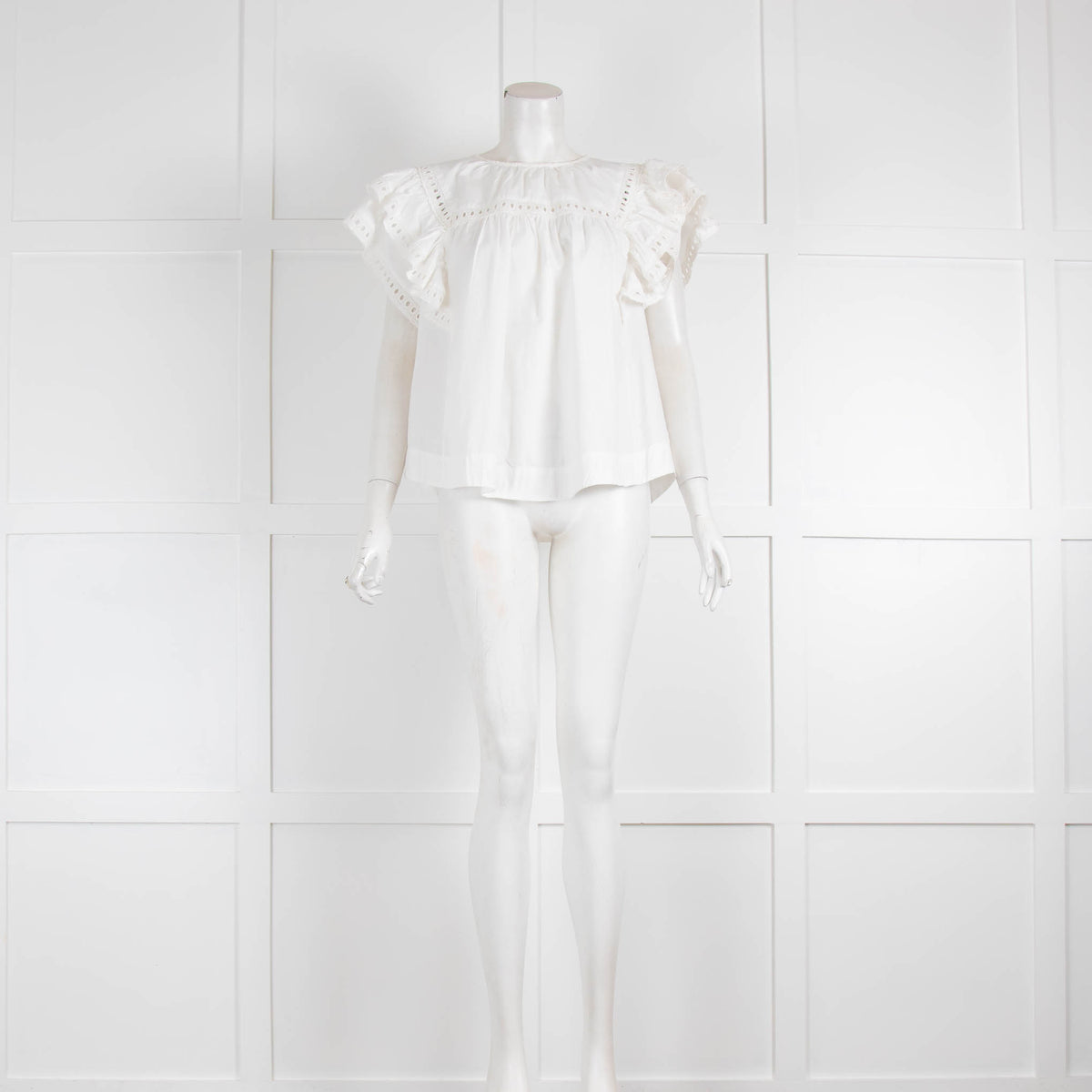 Scarlett Poppies White Broderie Anglaise Shirt