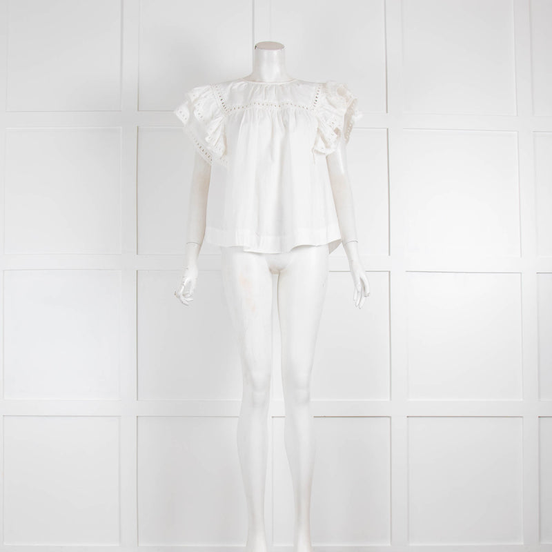 Scarlett Poppies White Broderie Anglaise Shirt