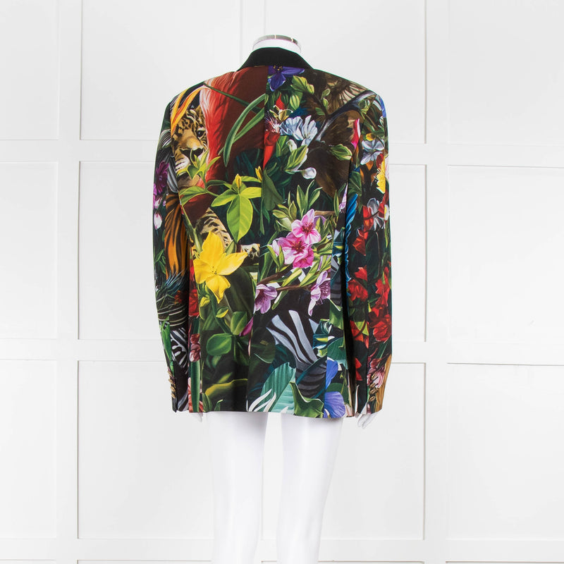 Roberto Cavalli Graphic Floral Mens Blazer