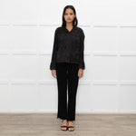 All Saints Grey Suede Fringed Zip Up Jacket
