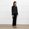 All Saints Grey Suede Fringed Zip Up Jacket