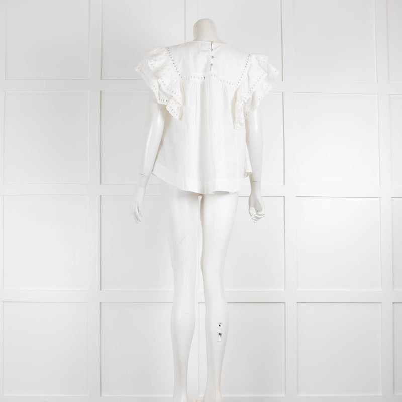 Scarlett Poppies White Broderie Anglaise Shirt