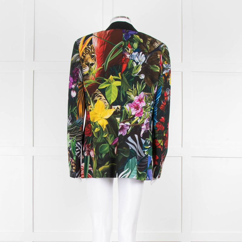 Roberto Cavalli Graphic Floral Mens Blazer