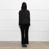 All Saints Grey Suede Fringed Zip Up Jacket