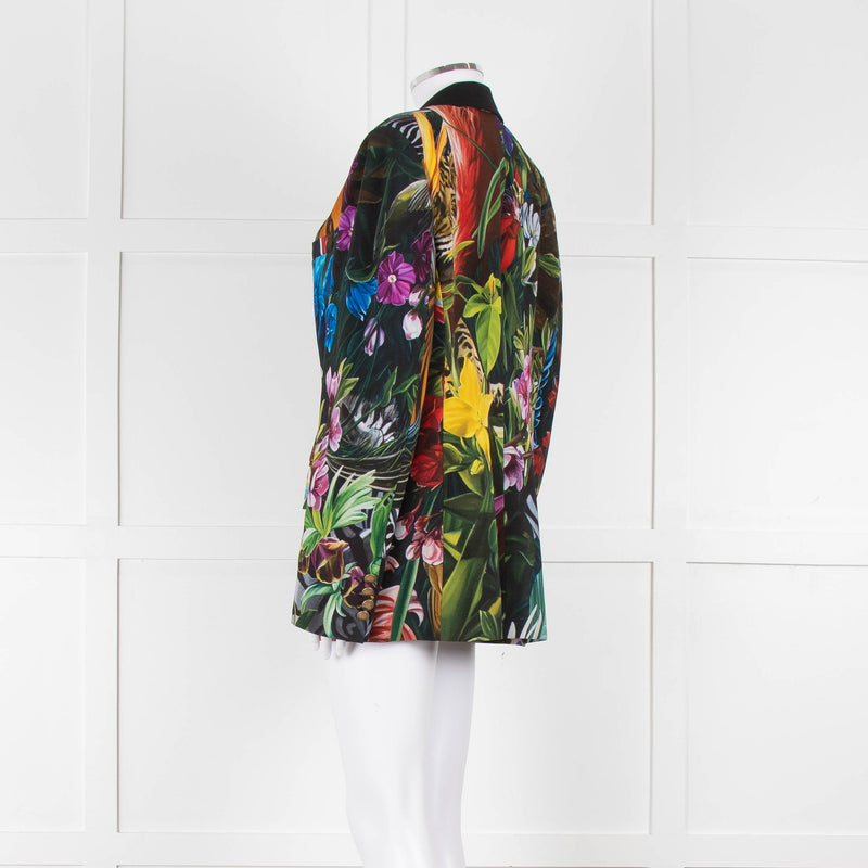 Roberto Cavalli Graphic Floral Mens Blazer