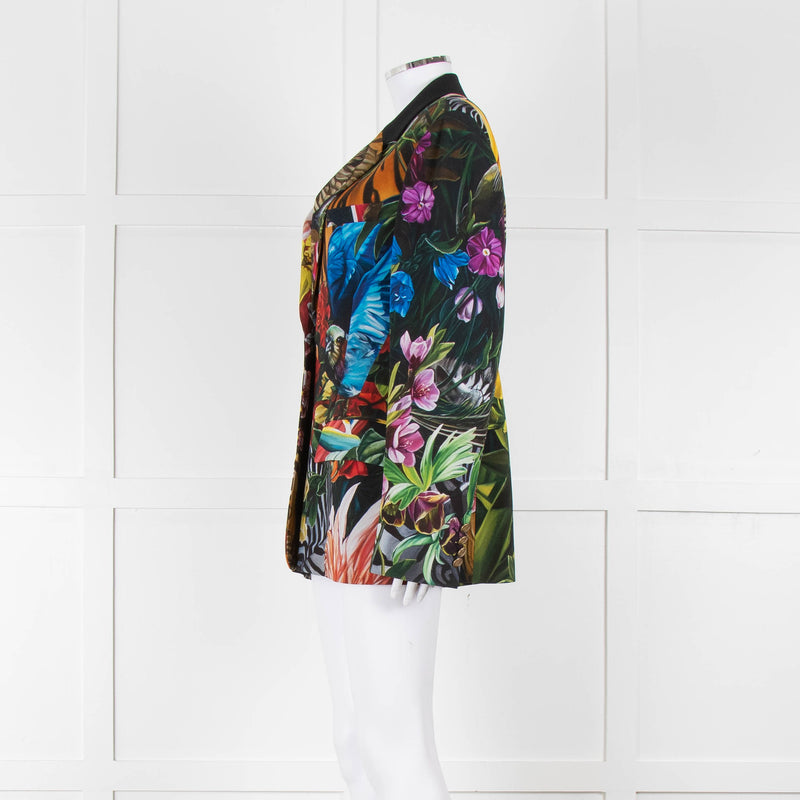 Roberto Cavalli Graphic Floral Mens Blazer