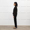 All Saints Grey Suede Fringed Zip Up Jacket