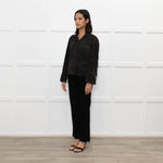 All Saints Grey Suede Fringed Zip Up Jacket