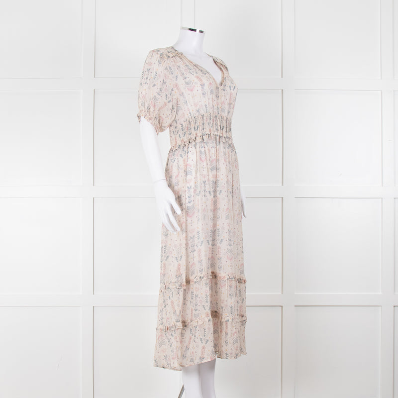 Dea Kudibal Cream Pastel Pattern Cathy Dress