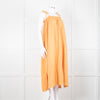 Loup Charmant Orange Cheesecloth Strappy Dress