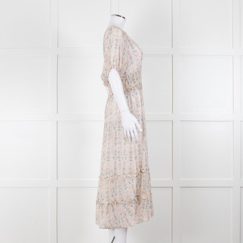 Dea Kudibal Cream Pastel Pattern Cathy Dress