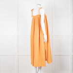 Loup Charmant Orange Cheesecloth Strappy Dress