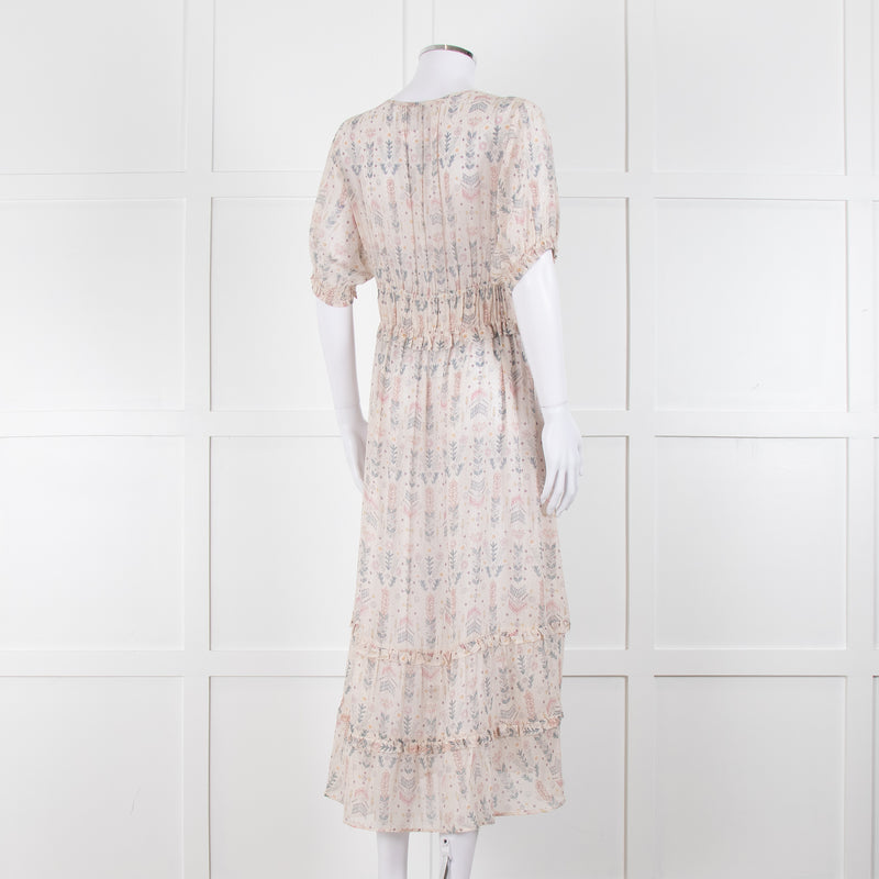 Dea Kudibal Cream Pastel Pattern Cathy Dress
