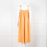 Loup Charmant Orange Cheesecloth Strappy Dress