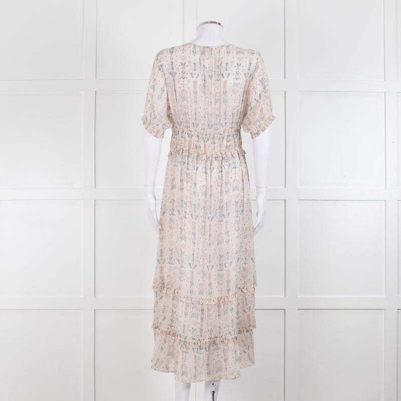 Dea Kudibal Cream Pastel Pattern Cathy Dress
