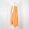 Loup Charmant Orange Cheesecloth Strappy Dress