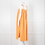 Loup Charmant Orange Cheesecloth Strappy Dress