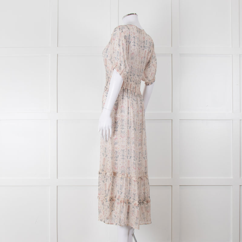 Dea Kudibal Cream Pastel Pattern Cathy Dress