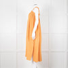 Loup Charmant Orange Cheesecloth Strappy Dress
