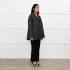 Pero Grey Striped Double Breasted Jacket