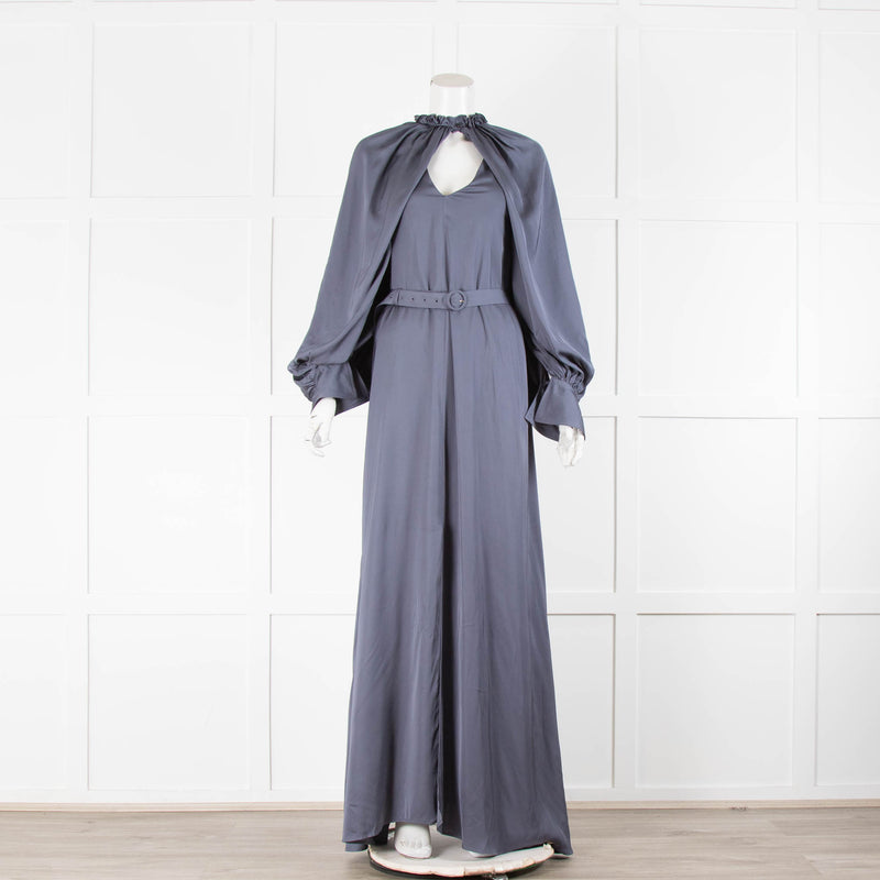 Palmer Harding Grey Serenity Satin Cape