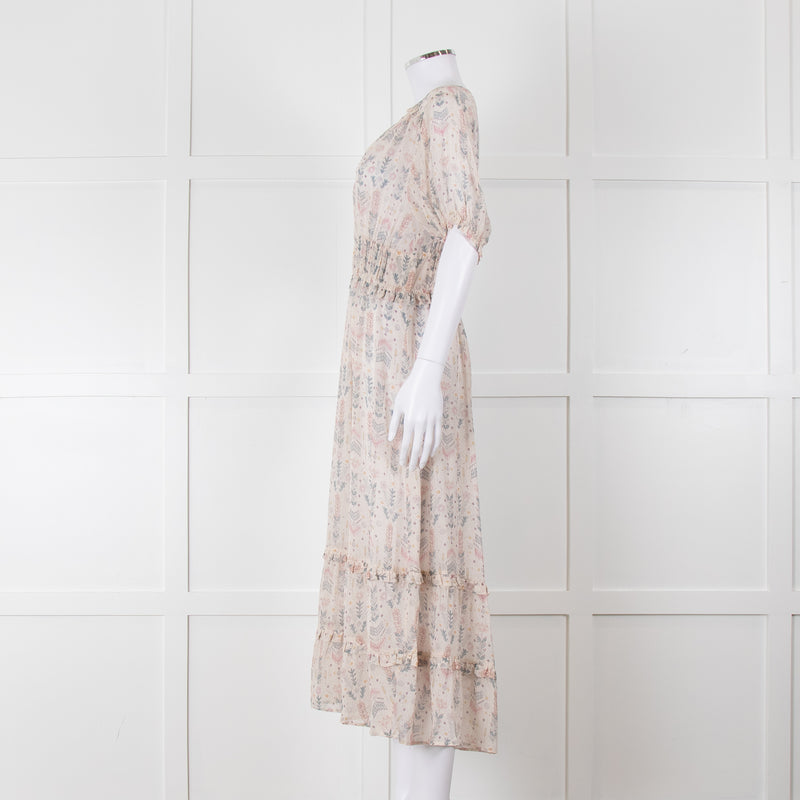 Dea Kudibal Cream Pastel Pattern Cathy Dress