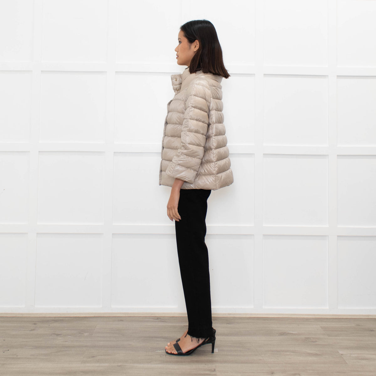 Herno Light Beige Puffer Jacket