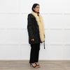 Max & Co Black Fur Trimmed Quilted Down Coat