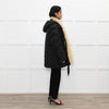 Max & Co Black Fur Trimmed Quilted Down Coat