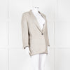 Forte Forte Silver Woven Single Button Blazer