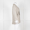 Forte Forte Silver Woven Single Button Blazer