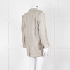 Forte Forte Silver Woven Single Button Blazer