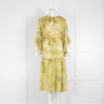 Misa Green Waisted Smock Dress